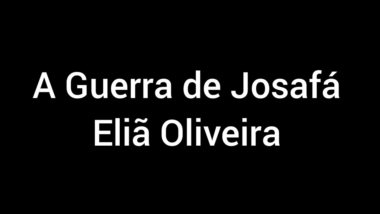 A Guerra de Josafá - Eliã Oliveira (Playback com letra) - YouTube
