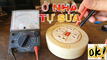SỬA Ổ CẮM ĐIỆN QUAY, KHÔNG VÔ ĐIỆN,CHÂN PHÍCH CẮM BỊ PHÙ.
