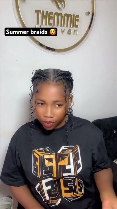  4 SUMMER BRAIDS🥰 #music #braidedhairstylesforblackwomen #hairstyle # ...