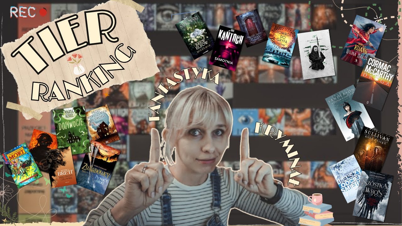 TIER RANKING 🥰wszystkich KSIĄŻEK drugiej POŁOWY 2024! 🤩📚 FANTASTYKA I KRYMINAŁ❤️📖 ponad 50 tytułów