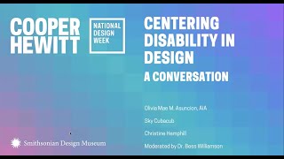 Centering Disability in Design