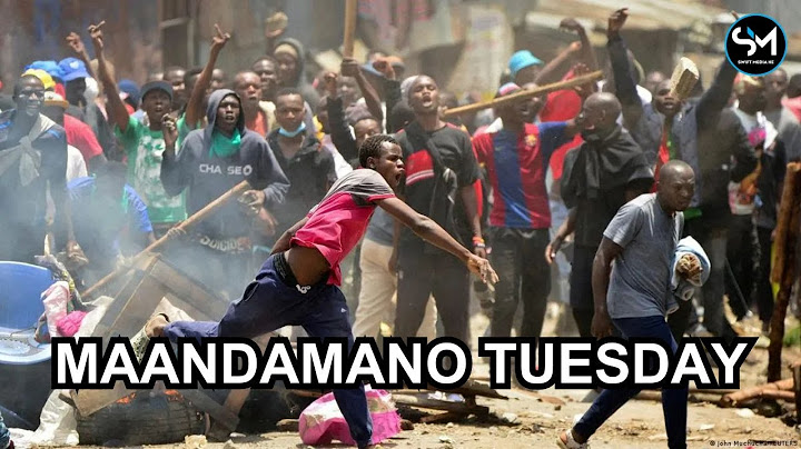 LIVE! CHAOS IN NAIROBI , MOMBASA, NAKURU,KISUMU AS PROTESTS BEGIN - MAANDAMANO TUESDAY
