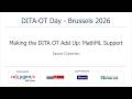 Making the DITA OT Add Up: MathML Support
