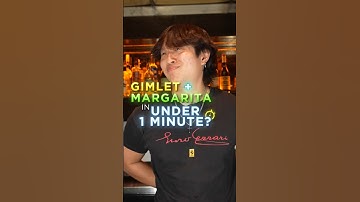1 Min Challenge: Gimlet AND Margarita #cocktails #gimlet #margarita #bartender #bartending