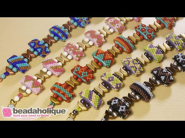 How to Make the Carrier Bead Peyote Bracelet Kits by Beadaholique