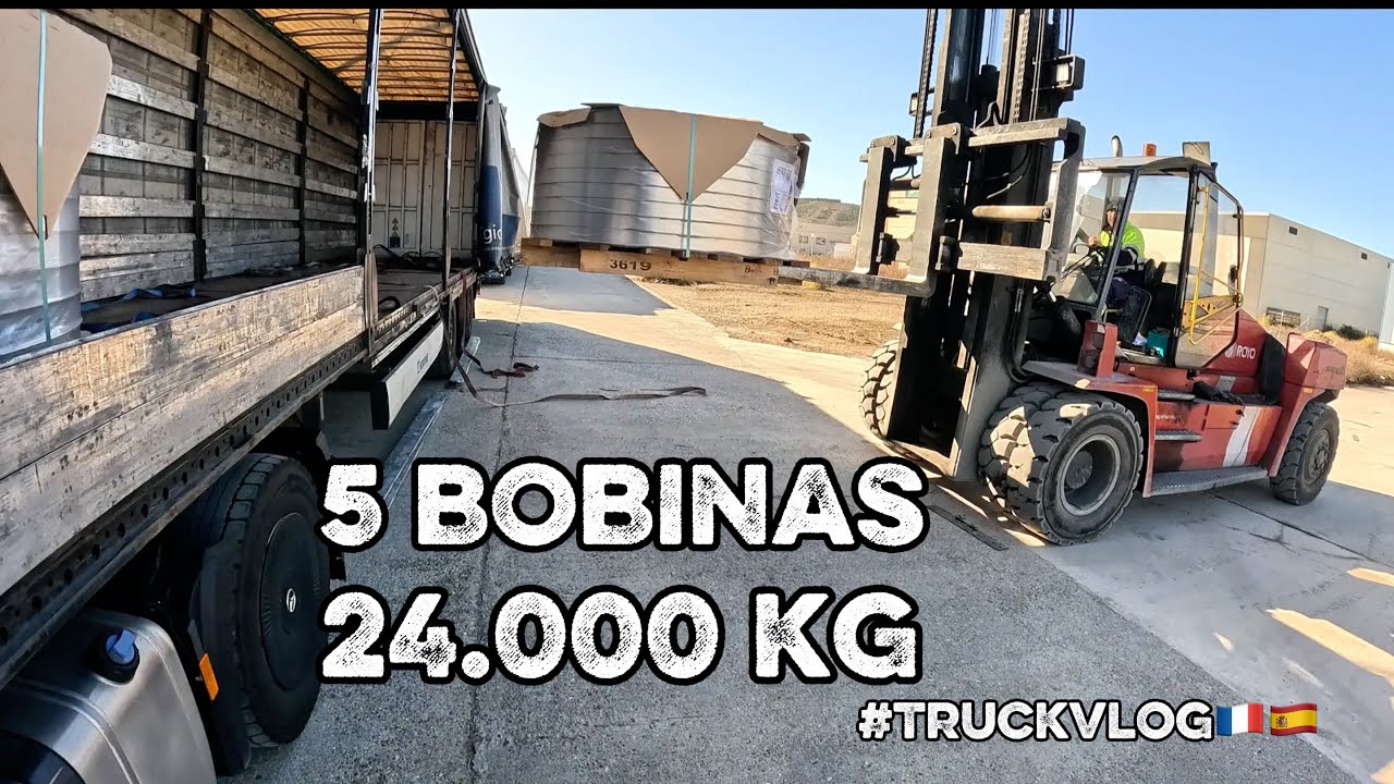 Cargo 5 BOBINAS de aluminio para España || #TruckVlog 🇫🇷🇩🇪