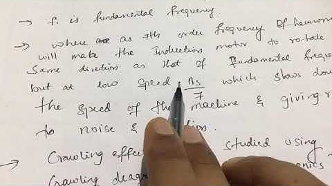 3-Crawling and Cogging in 3-Phase Induction motor