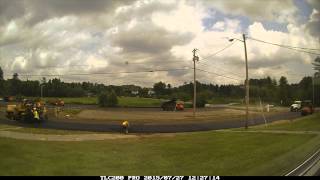 Time Lapse : SHS Main Entrance Parking Lot Paving July 2015