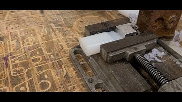 CNC router machining UHMW hammer tips part 4