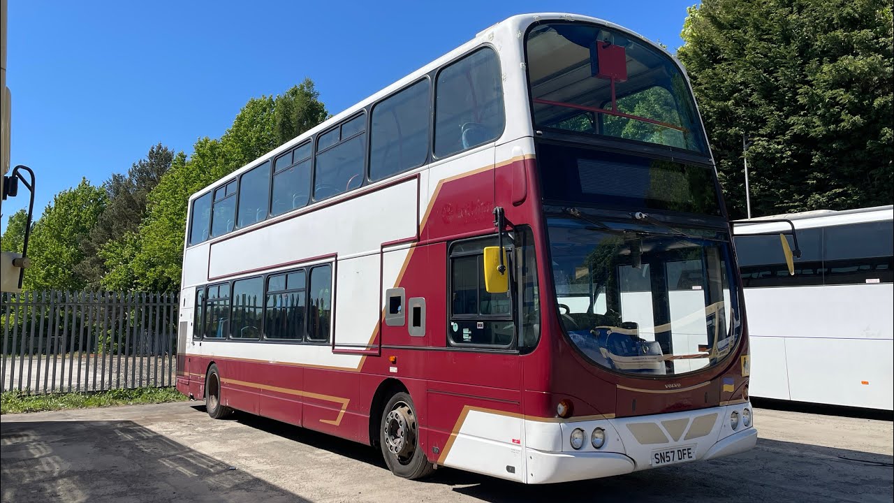 *Thrash* Moffat and Williamson Volvo B9TL Gemini 1 (SN57 DFE) Service:nis