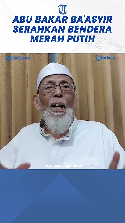 Detik-detik Ustaz Abu Bakar Ba'asyir Serahkan Merah Putih ke Ponpes Salman Al Farisi Karanganyar
