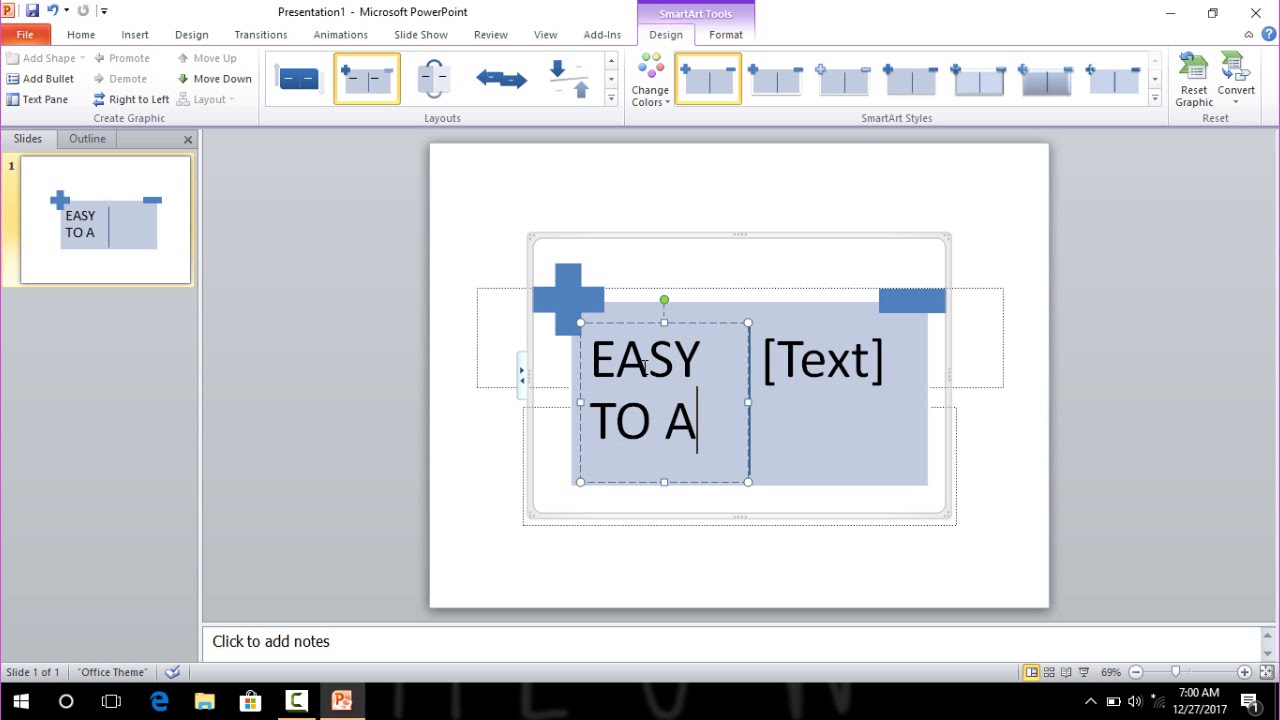 How To Insert & Edit SmartArt in Microsoft Power Point !! - YouTube