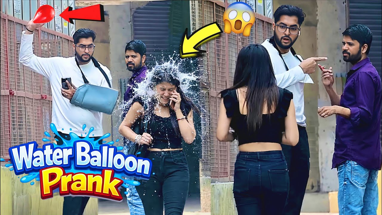 Throwing Water Balloon Prank & Blaming Strangers 😬💦 | Prakash Peswani | 
