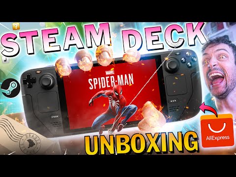 STEAM DECK do ALIEXPRESS! UNBOXING + GAMEPLAY AO VIVO!