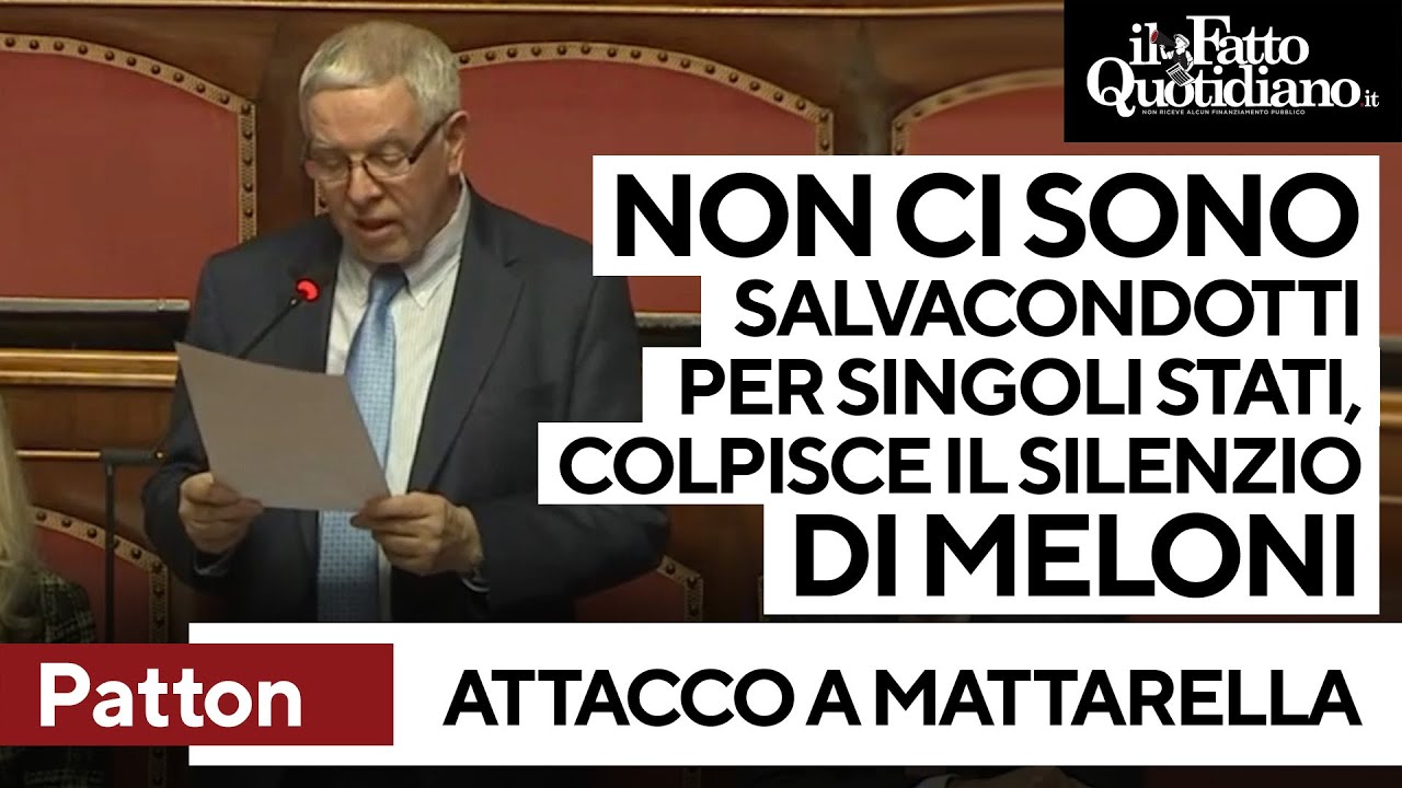 Patton: "Tempi difficili, non ci salviamo da soli. Preoccupa il