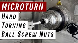 Microturn Hard turning of ball screw nuts