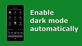 How to automatically enabled and disable dark mode in android screenshot 4