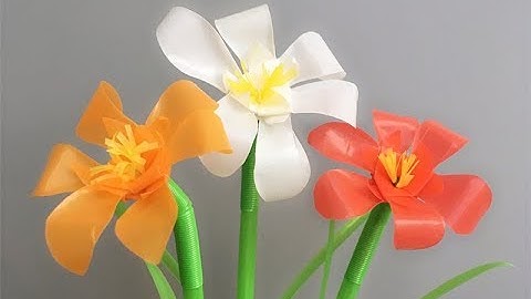 ABC TV | How To Make Flower From Drinking Straw - Craft Tutorial