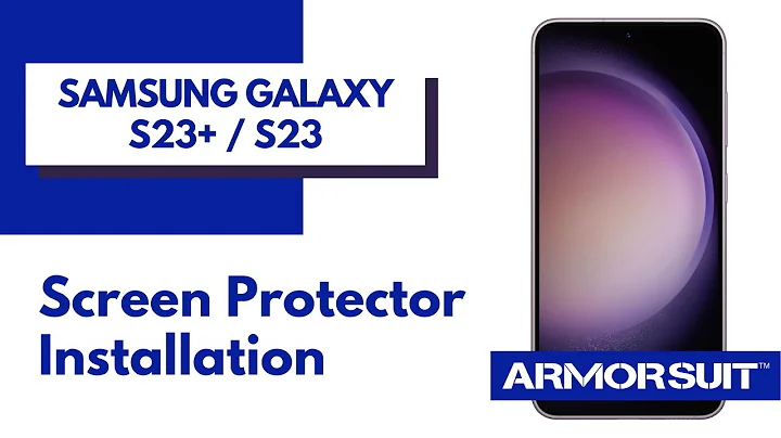 Samsung Galaxy S23/S23+ Screen Protector Wet-install MilitaryShield Installation Guide by ArmorSuit