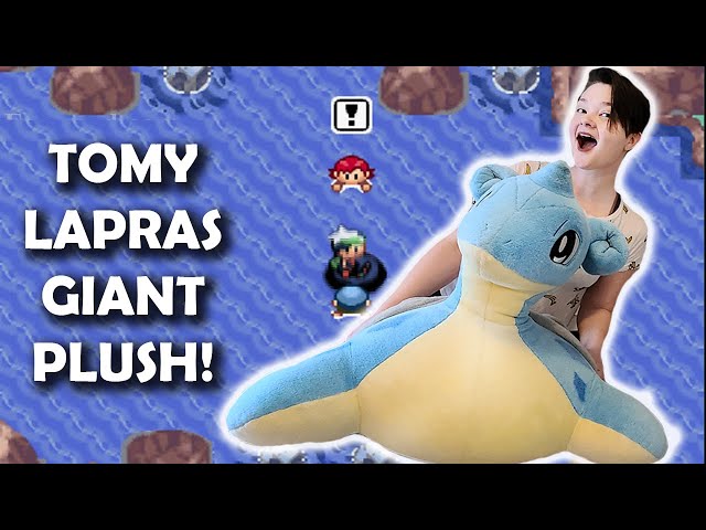 Pokemon Center 2001 TOMY LAPRAS GIANT PLUSH Unboxing and Review