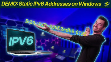 Foundations of IPv6 4-2: DEMO: Static IPv6 Addresses on Windows