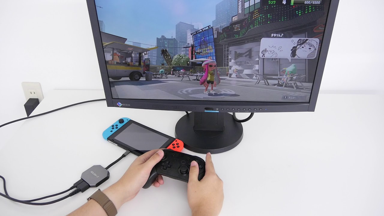 C Force を使って専用ドックなしでモニターにnintendo Switchの映像を出力 Youtube