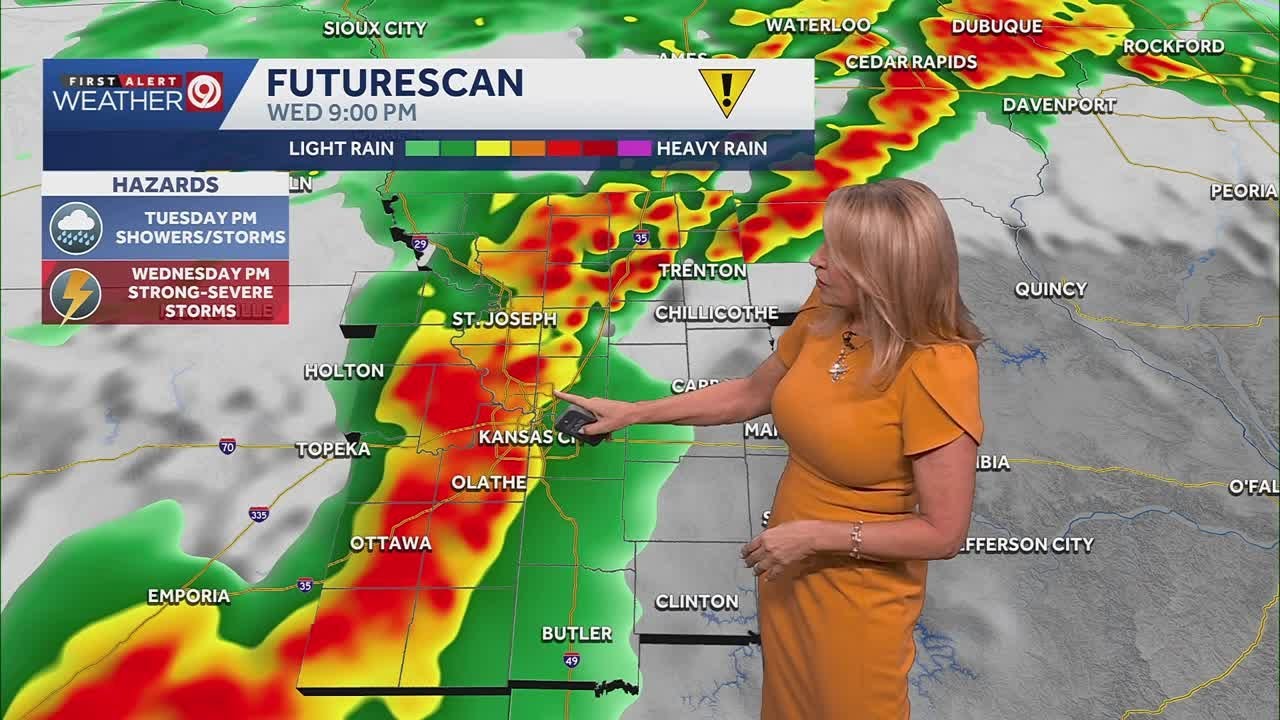 Rain and thunderstorms later today - YouTube