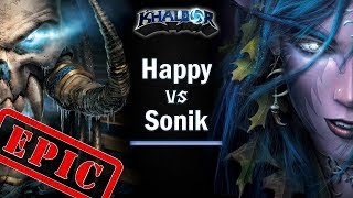 ► WarCraft 3 - Epic Undead vs. Nightelf: Happy vs. Sonik!