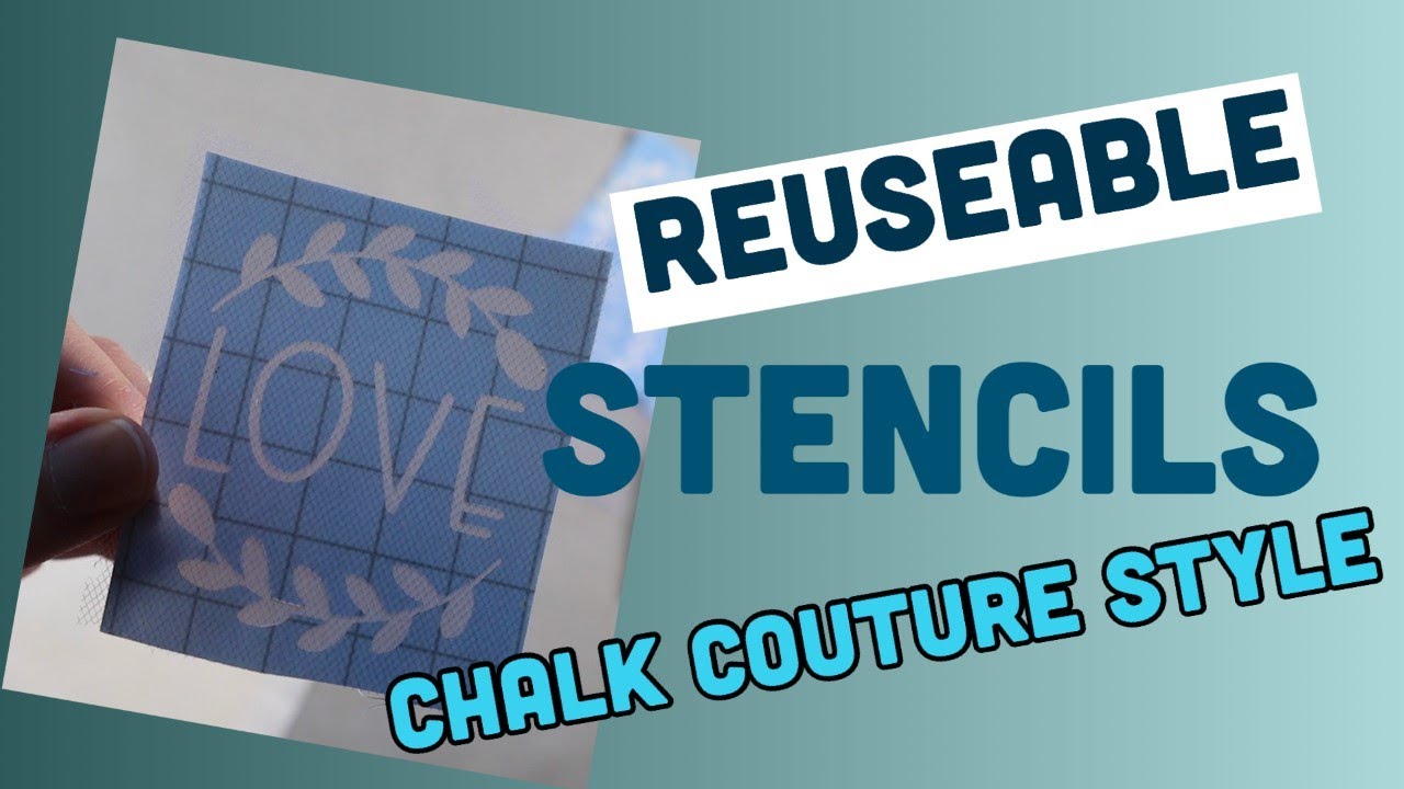 reuseable stencils chalk couture DIY stencils FAILED IT! YouTube