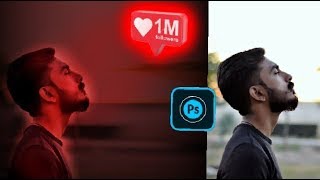 Ps Touch Manipulation | Glowing Social Media Icon Tutorial | 1Million Followers screenshot 5