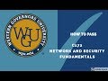 WGU C172 NETWORK AND SECURITY FOUNDATIONS| HOW TO PASS ON FIRST ATTEMPT