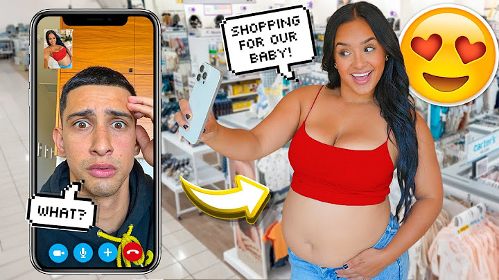FACETIMING MY FIANCE WHILE SHOPPING FOR OUR FUTURE BABY! *UNEXPECTED REACTION*