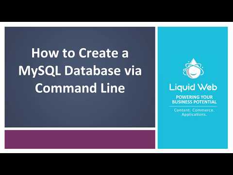 Create a MySQL Database on Linux via Command Line