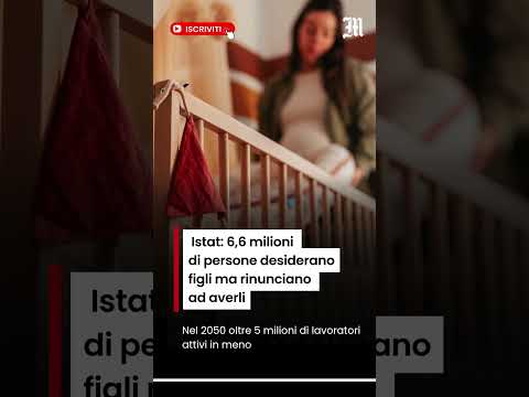 Video Istat: 6,6 milioni di persone desiderano figli ma rinunciano ad averli
