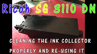 Ricoh printers cleaning ink tank and reusing it 100% working