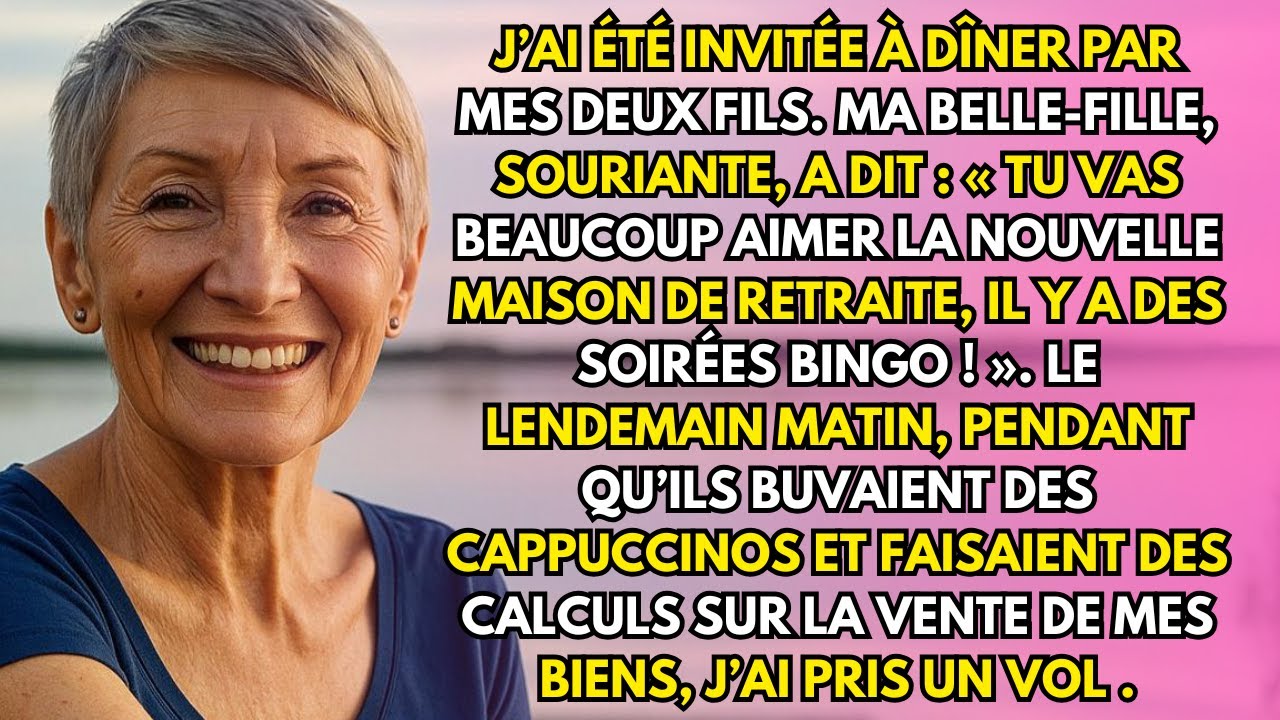 Tu vas adorer la maison pour aînés — bingo le soir! dit ma belle-fille. Le lendemain, je partis.