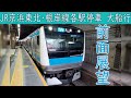 4K前面展望 JR京浜東北 根岸線 各駅停車 大宮 大船 E233系1000番台 4K前面展望 JR京浜東北 根岸線 各駅停車 大宮 大船 E233系1000番台