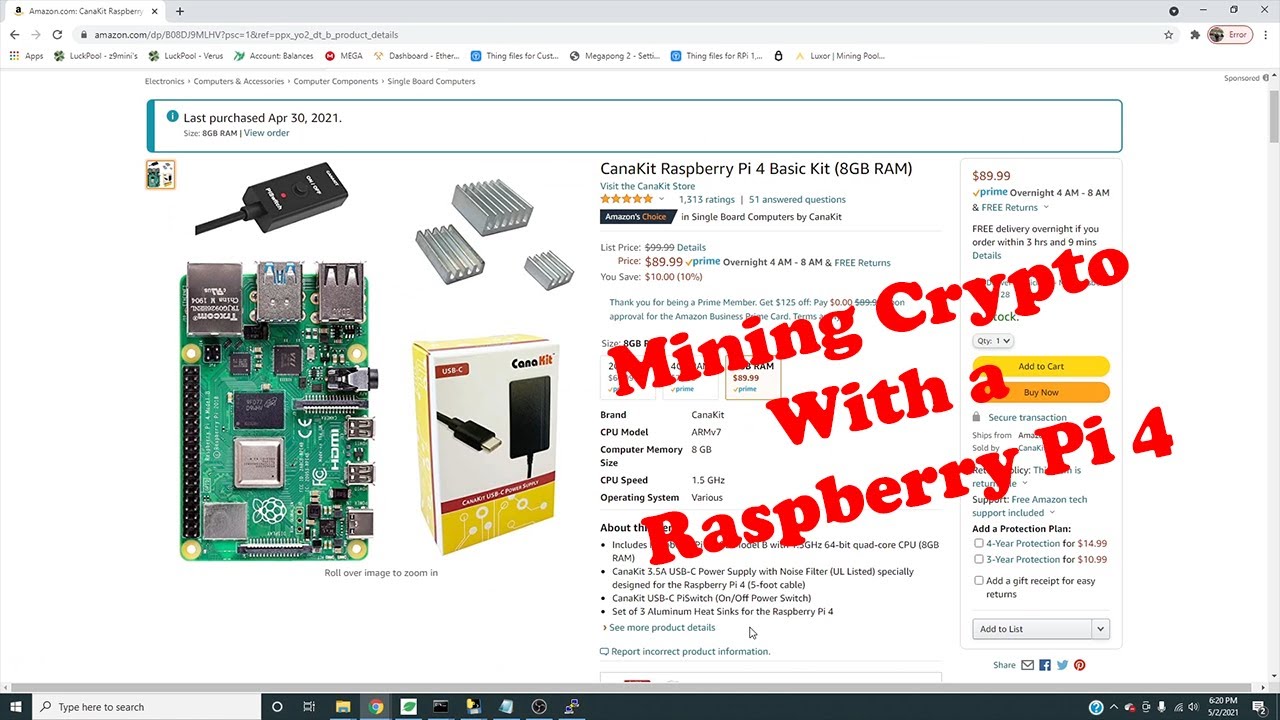 crypto mining raspberry pi