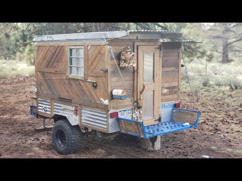 Handyman Builds Off Road Tiny Home Camper Lives Off Grid For 4