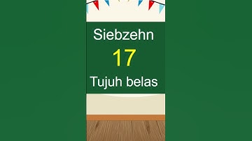 Belajar Mengenal Angka dalam bahasa Jerman bagian 3