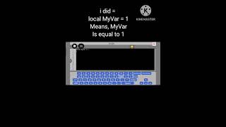 How to make Variables in Lua!Scripting Guides :D #lua #roblox #studiolite #shortsfeed #viral