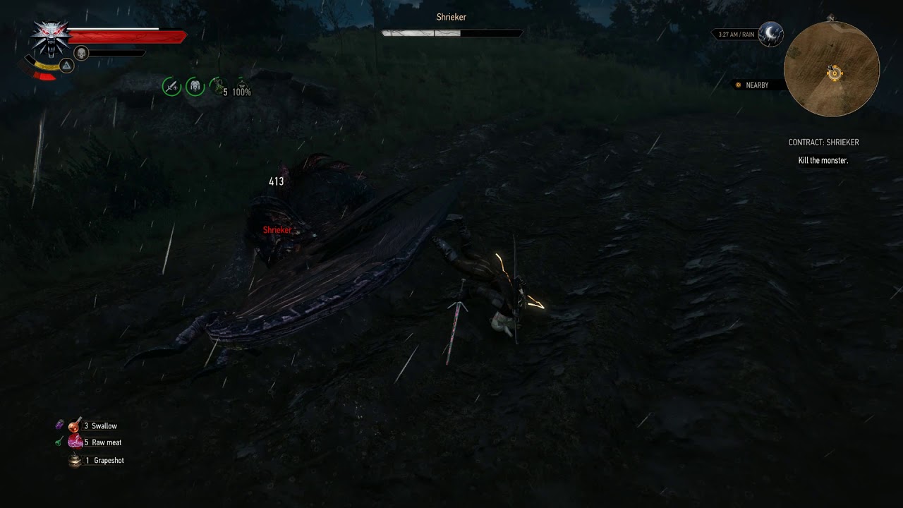 The Witcher 3 Ghost Mode - Shrieker (Blood and Broken Bones) - YouTube