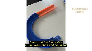 Review K TOMOTO Curved Track Pieces 180 Degree Banked Turn Compatible with Hot Wheels, Racetrack Con