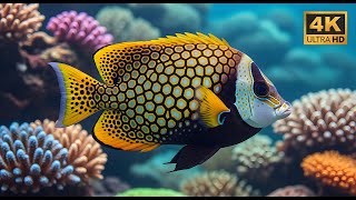 Crystal Ocean 4K - Beautiful Marine Life for Stress Relief