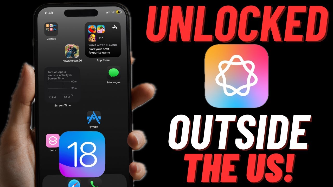 How to Get iOS 18 Apple Intelligence on iPhone/iPad Outside US - YouTube