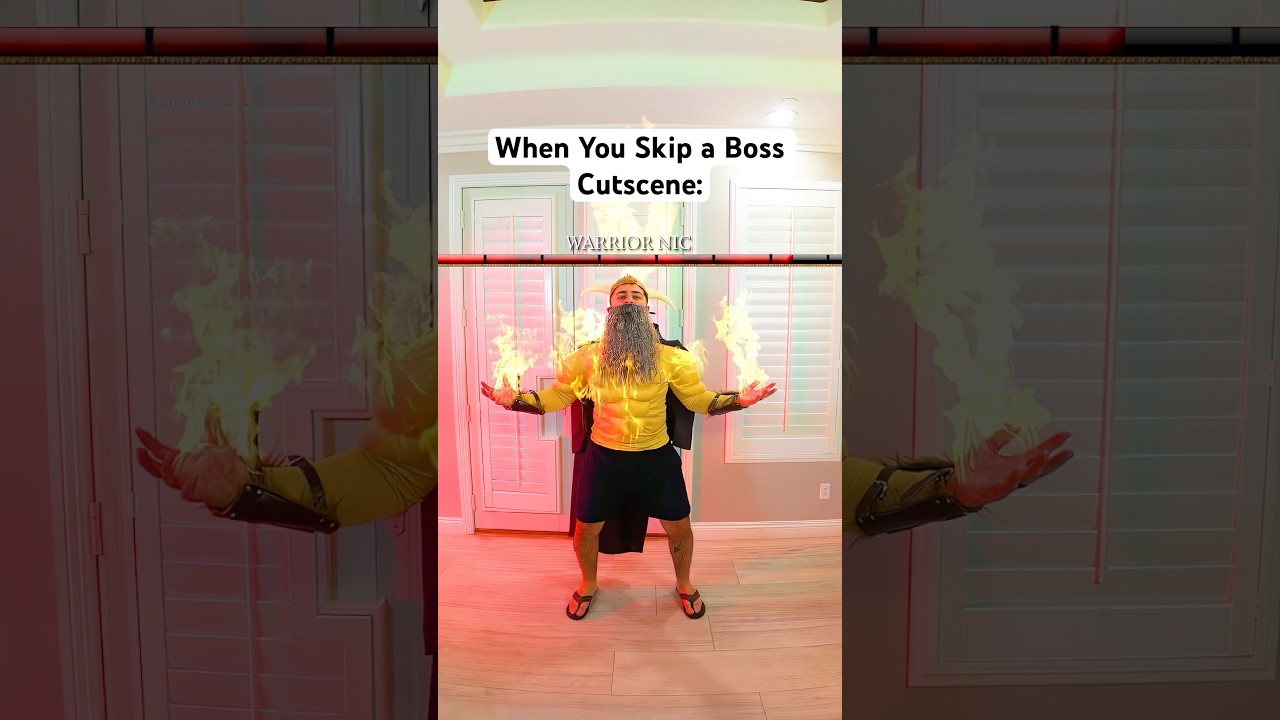 When You Skip a Boss Cutscene…