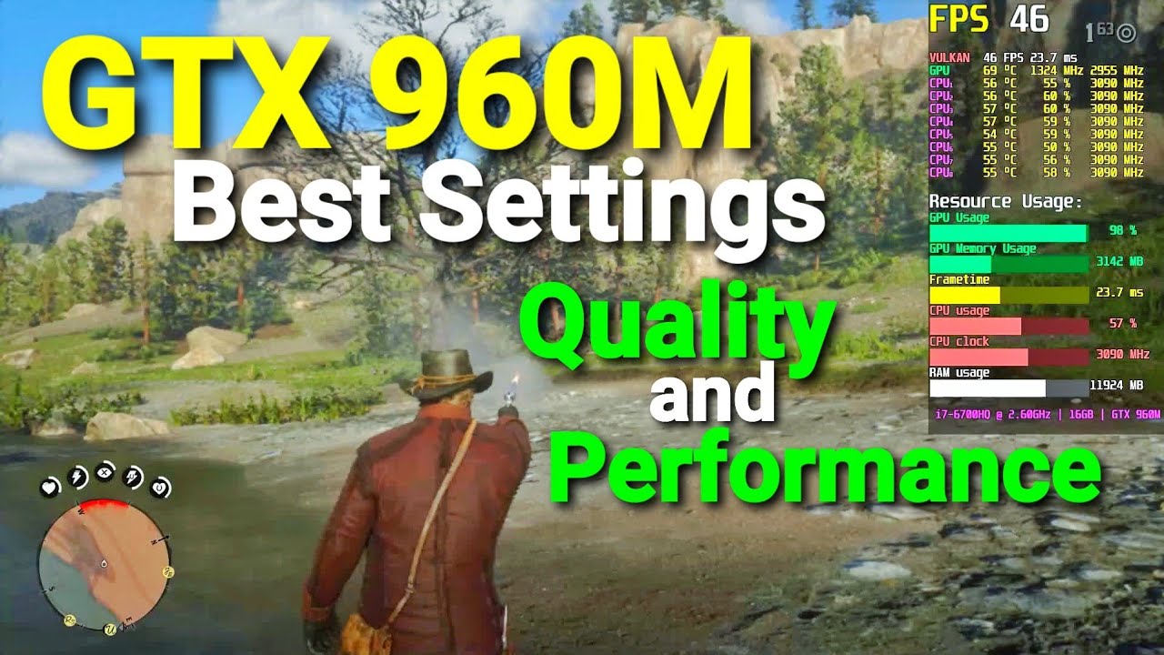 Red Dead Redemption 2 | GTX 960M | Best Settings | Quality/Performance