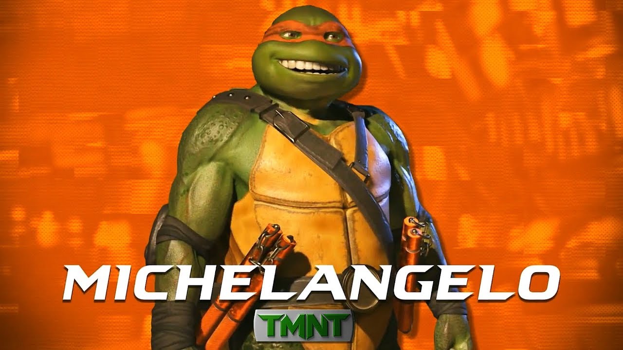 Injustice 2 Tmnt Michelangelo Vs All Characters All Intro Interaction Dialogues Clash Quotes Youtube