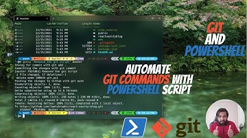 Automate git commands with a single Powershell command