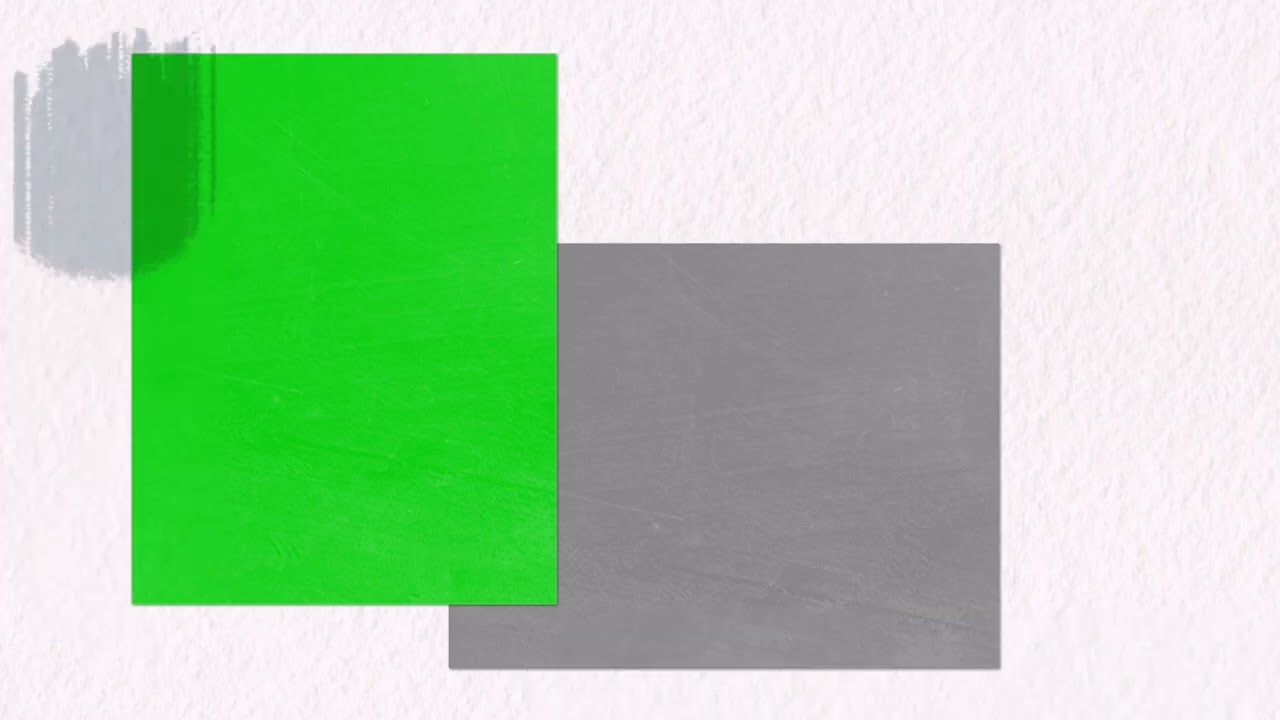 Gray Color Painting Animation Frame for pictures or videos | Green Screen